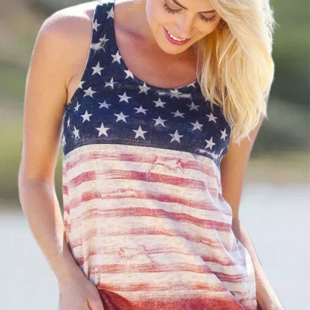 American Flag Star Tank